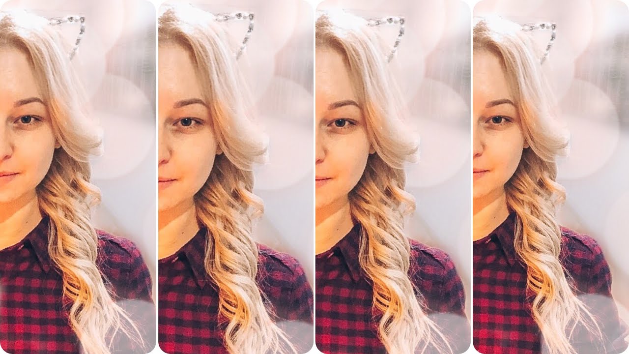 Укладка на Новый год, легкие крупные локоны на плойку - YouTube