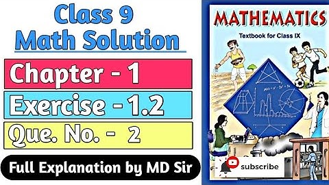 Ncert Class 9 Maths Chapter 1 | Exercise 1.2 Question number 2 | Number System | Md Sir