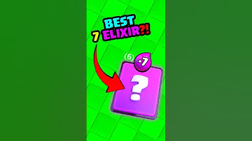 Ranking The BEST 7 Elixir Cards In Clash Royale! #clashroyaleshorts #shorts