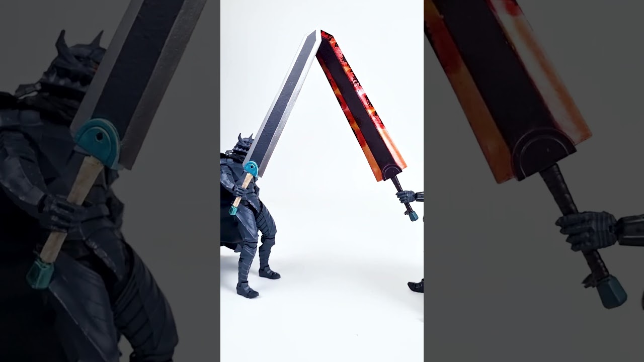 【破格の価格‼️】ISAMI レガース 黒 Fサイズ GUTS TO FIGHT NEW Figma MF Berserk Guts Berserker Armor ver Action Figure