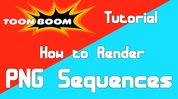 How to Render a PNG Sequence in Toon Boom