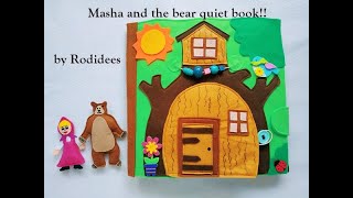 Masha and the bear quiet book