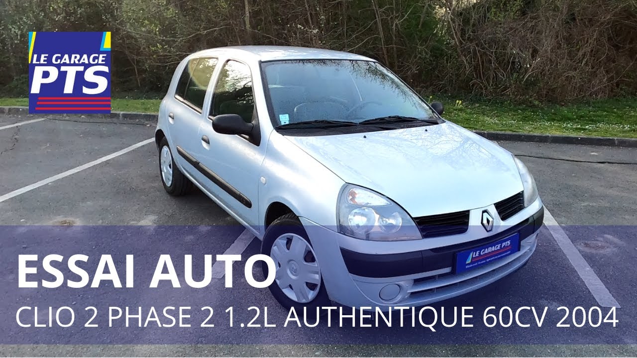 TEST AUTO - RENAULT CLIO 2 1.2 60cv AUTHENTIQUE 2004