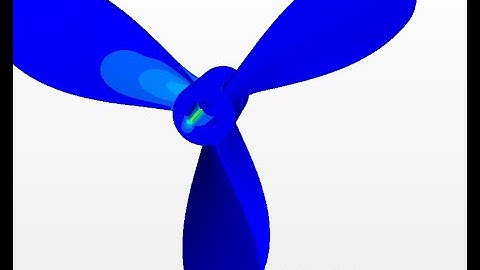 Advanced stress simulation of a contra rotating propeller coupled whit a CFD in STAR CCM+.