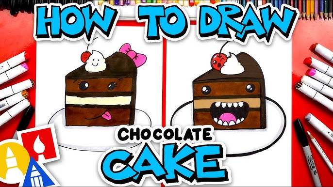 How To Draw Funny Cheesecake 