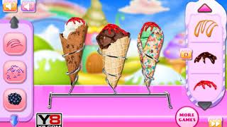 เกมส์ทําไอติม ใส่ท็อปปิ้งได้มากมาย Homemade Ice Cream Cooking screenshot 1