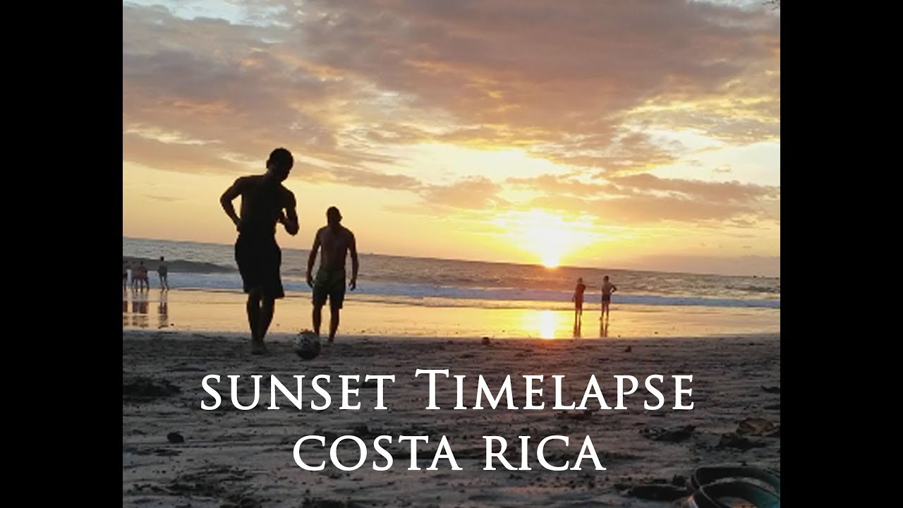 Costa Rica Sunset Time Lapse (2018 Sunset) YouTube