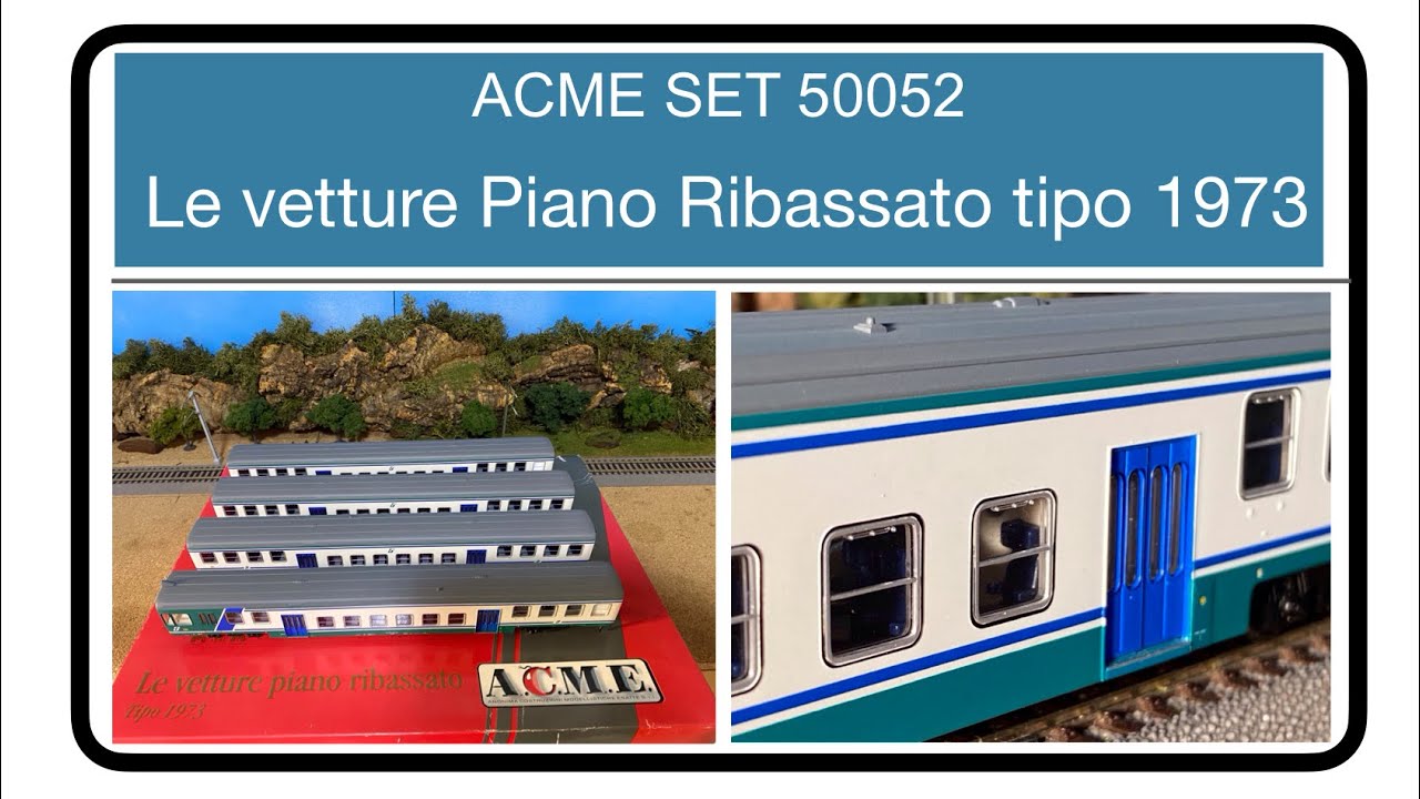 Voiture Voyageurs ACME Piano Ribassato Type 73 MDVC – Beige, échelle HO, Neuve