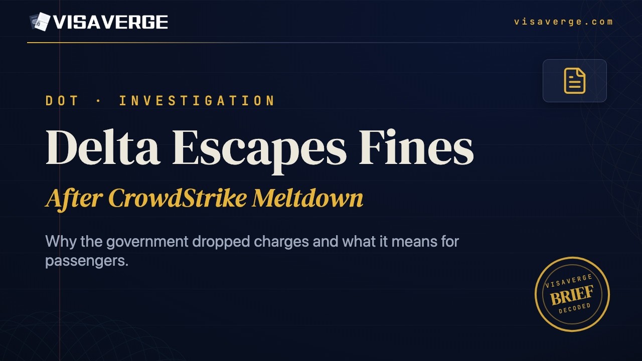Delta Escapes Federal Penalties After the CrowdStrike Travel Meltdown