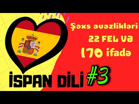 🇪🇸 İspan Dili dərsi #3 | 22 fel + 170 ifadə | My Language Academy