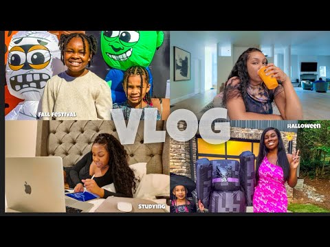 MOM VLOG| WE DIDN'T GO TRICK OR TREATING BUT WE DID THIS INSTEAD!| FALL FESTIVAL