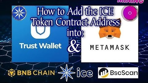 How to add Ice contract address in Trust Wallet and Meta Mask #ice #metamask #trustwallet #contract