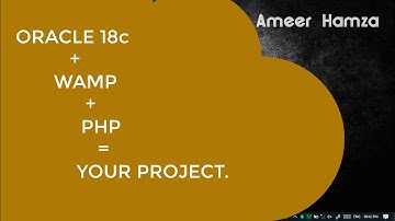 Oracle & Php connection using Wamp + Queries | cs4.edu