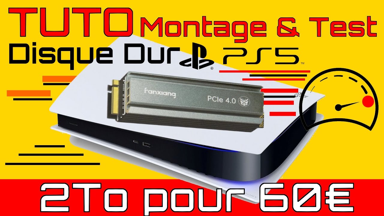 Disque Dur Magique PS5 Ajouter 2To pour 60  FANXIANG S660montagetestdissipateur thermique