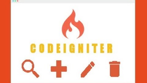 Demo Tutorial Membuat CRUD dengan Codeigniter dan MySQL