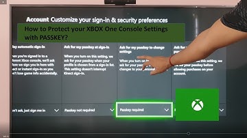 How to Protect your XBOX One Console Settings with PASSKEY?
