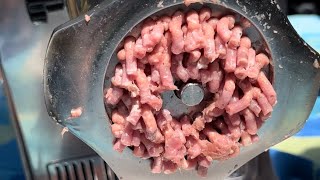 Can it grind turkey legs and necks for raw dog food? LEM meat grinder review.