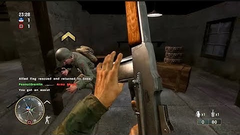 Call of Duty 3 Multiplayer Gameplay - CTF on Eder Dam 