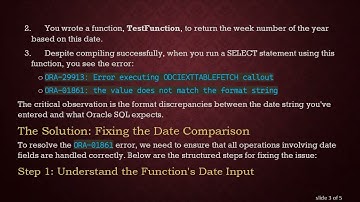 Resolving ORA-01861: A Step-by-Step Guide to Date Format Errors in Oracle SQL