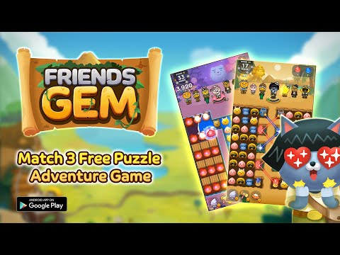 Friends Gem Treasure Squad! : Match 3 Free Puzzle