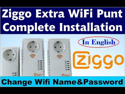 ziggo wifi  booster - change  wifi name & Password - How to install & use Ziggo Powerline point