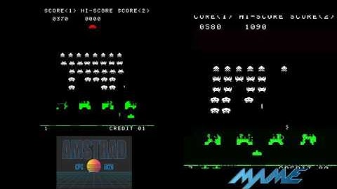 Amstrad CPC - Space Invaders Direct Comparison CPC-MAME