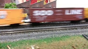 N Scale Santa Fe in the Mainliners  Modular layout