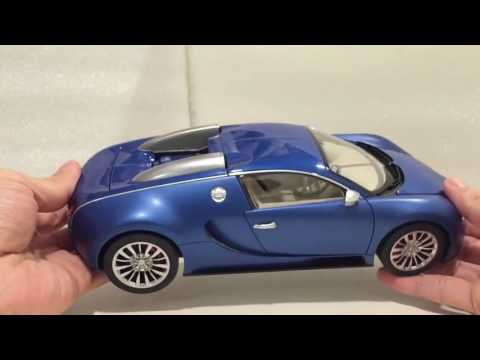 1/18 : Découverte de la Bugatti Veyron Bleu Centenaire d'AUTOart