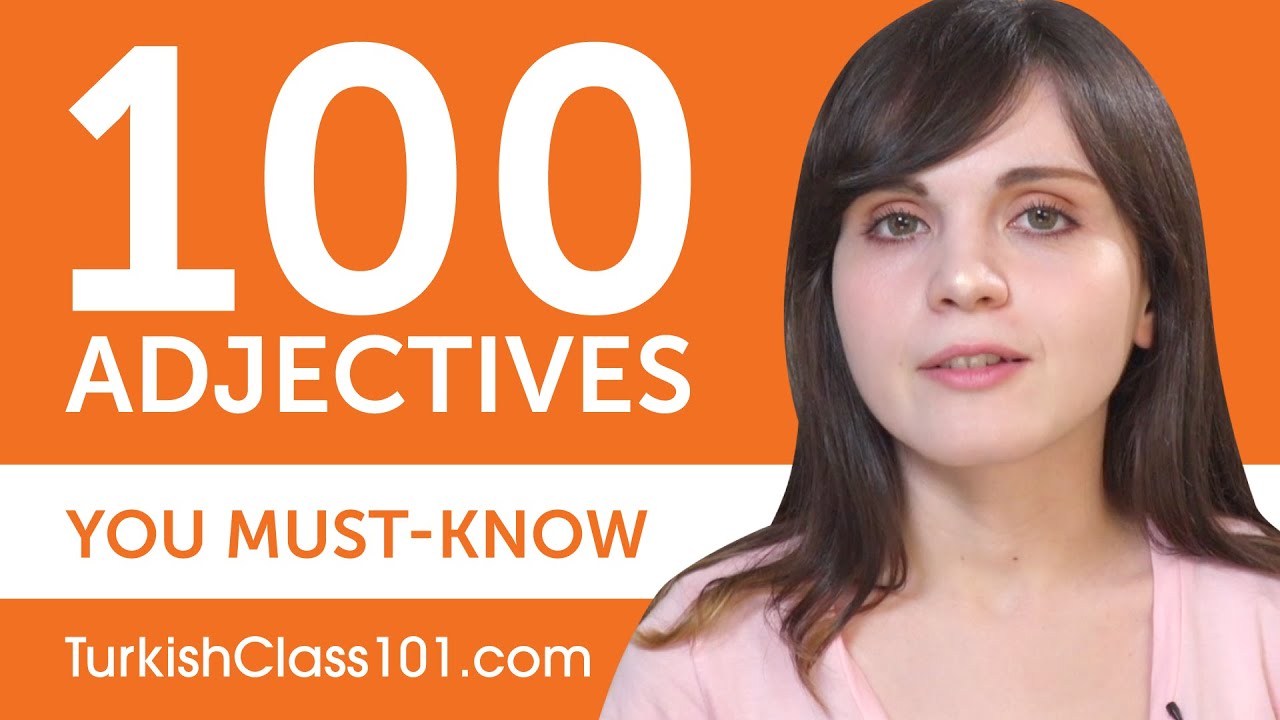 ⁣100 Adjectives Every Turkish Beginner Must-Know