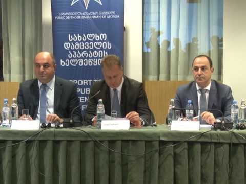სახალხო დამცველი. პრევენციის ეროვნული მექანიზმის წლიური ანგარიშის პრეზენტაცია