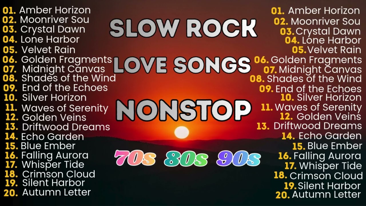Slow Rock Love Song Nonstop 🎷 | Endless Romantic Rock Ballads Playlist