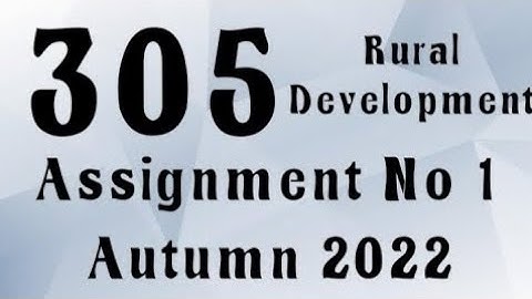 AIOU Code 305 Solved Assignment No.1 Autumn 2022 #aiou #aiousolveassignments