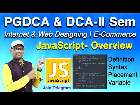 1. JAVA Script Tutorial | Internet and Web Designing | E Commerce | Course Overview, Syntax
