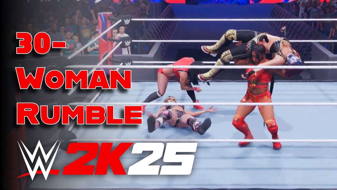 LEGENDS vs NEW ERA! 30-Woman Royal Rumble - WWE 2K25 (Trish, Victoria, Tiffany, Bianca)