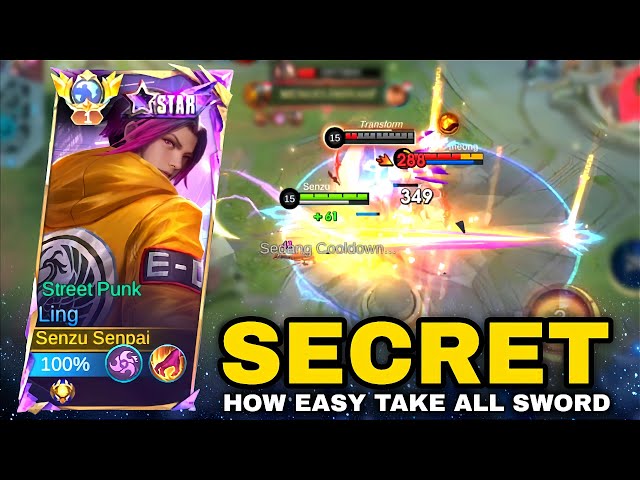 LING FASTHAND SECRET SETTING FOR EASIER TAKE ALL SWORD - Top Global Ling Gameplay Mobile Legends class=