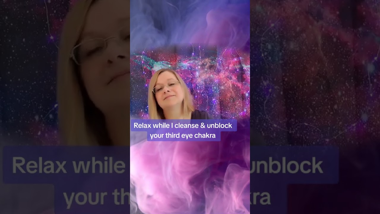 third eye chakra cleanse. Reiki ASMR amethyst crystal healing