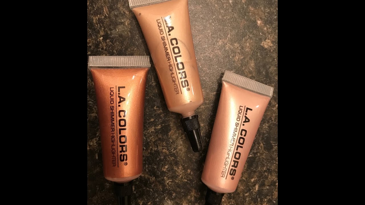 L.A. COLORS ️Liquid Shimmer Highlighter ️Review ️Dollar Tree YouTube