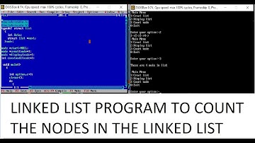 linked list program to count the  numbers of node in the linked list #data structure