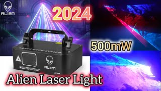 ALIEN 500mW RGB Laser Beam Scanner Projector DJ Disco Dance Party Stage Laser Lights Alien Laser 500