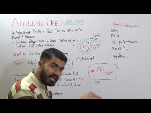 Viruses introduction and History Chapter Acellular life Lecture 1 in Urdu Hindi by dr hadi
