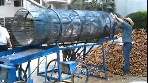 Sơ chế nông sản, Máy bóc vỏ và cắt lát khoai mì