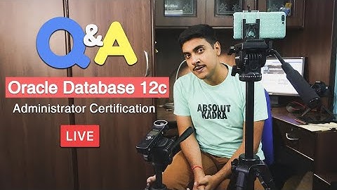 Live 🔴 Q&A Oracle Database 12c Administrator Certification explained by Manish Sharma