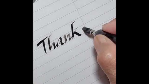 ThankYou with nip pen *Findtheway writing