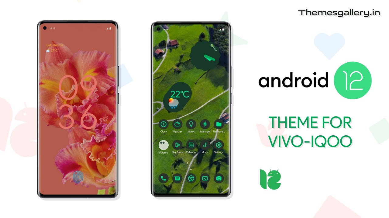 Android 12 V2 Theme For vivo and iQOO | New simple Homesceen UI