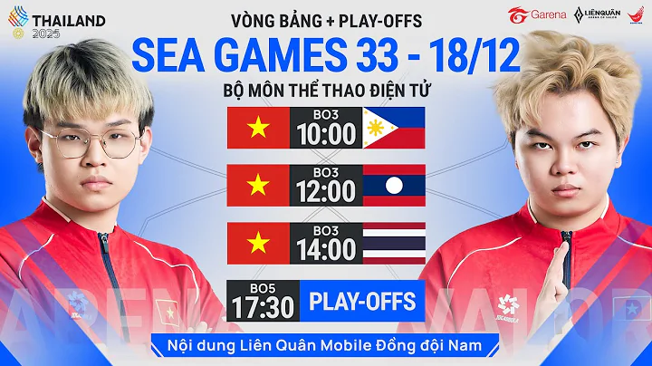 VIE - PHI | VIE - LAO | VIE - THA | VÒNG BẢNG & PLAYOFFS | SEA GAMES 33 - LQM ĐỒNG ĐỘI NAM (18/12)