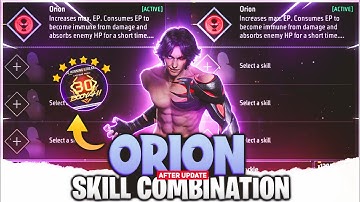 Best Character Combination For Orion Character After Update || CS Rank Best Character Combination