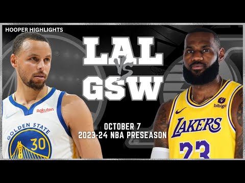 Los Angeles Lakers vs Golden State Warriors Full Game Highlights | Oct 7 | 2023-24 NBA Preseason