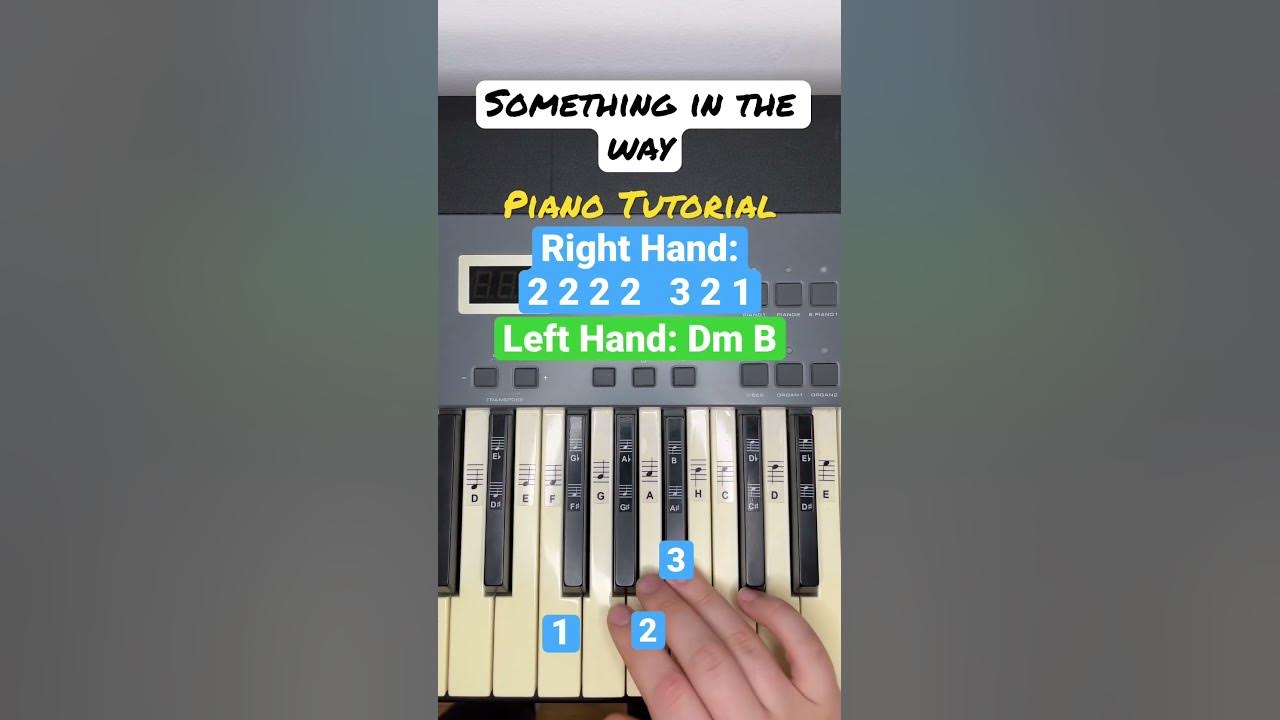 Something in the Way Piano Tutorial EASY 🎹 - YouTube