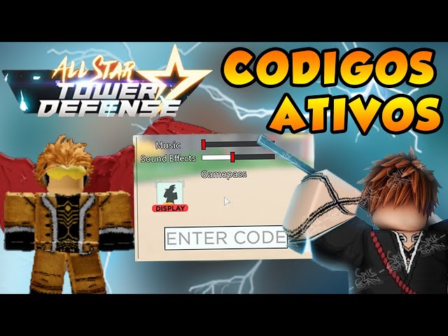 Os melhores códigos de All Star Tower Defense - Moyens I/O