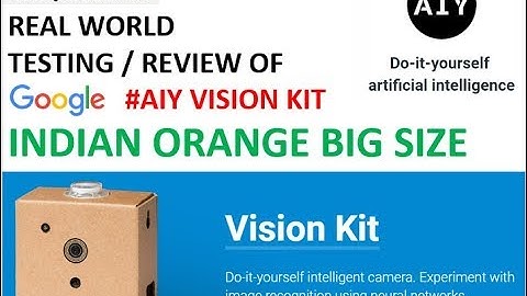 Real world Testing of Google AIY Vision Kit – Indian Orange big size